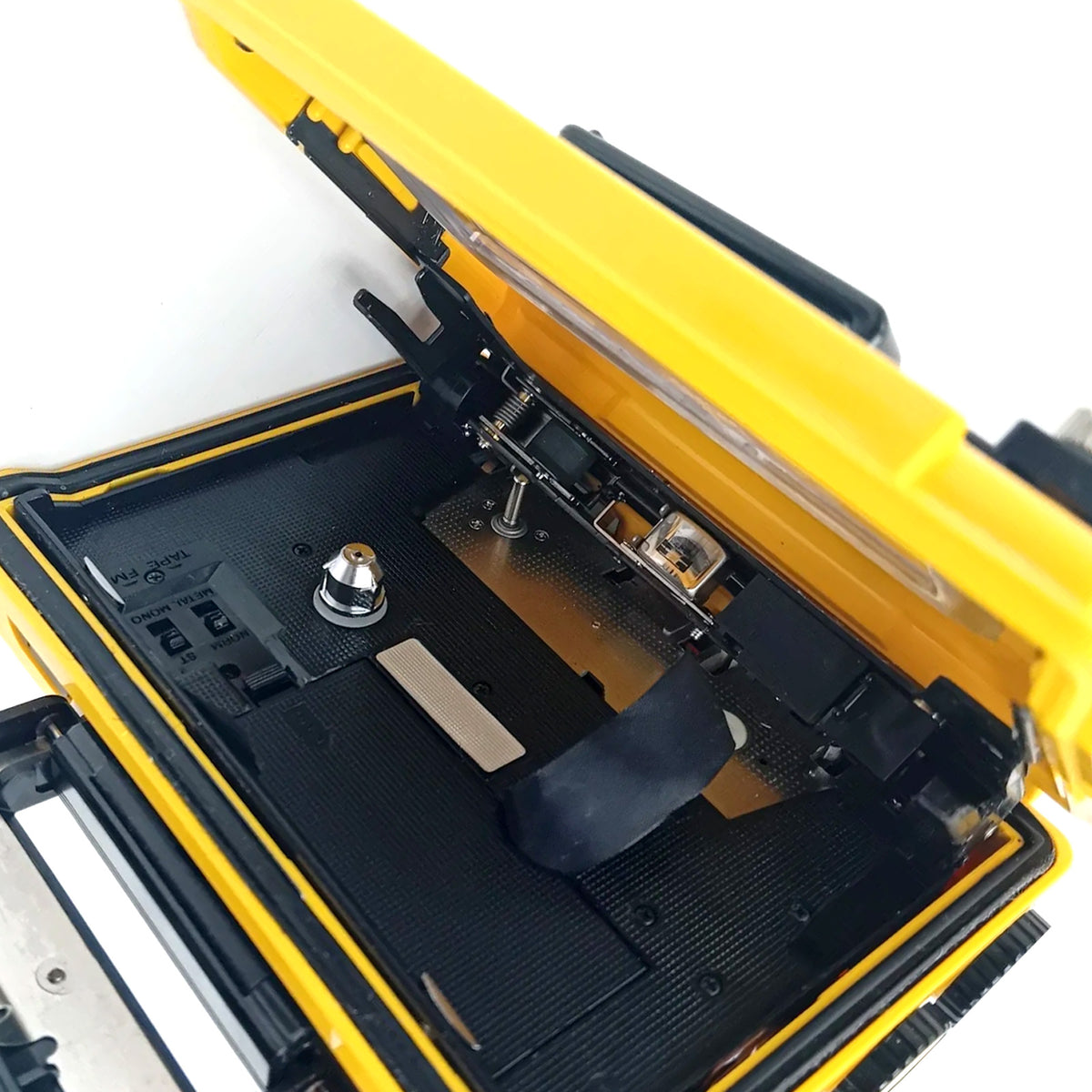 1983s - SONY SPORTS WM-F5 Sports Walkman Yellow Portable Cassette Player - [Defect]