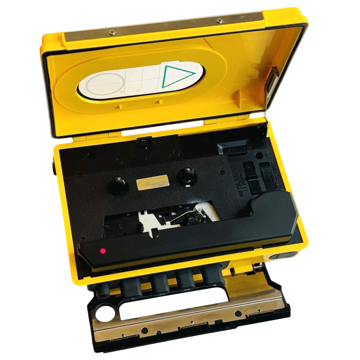 1986s Sony Sports Walkman WM-F45 Yellow Portable Cassette Player - [Defect]