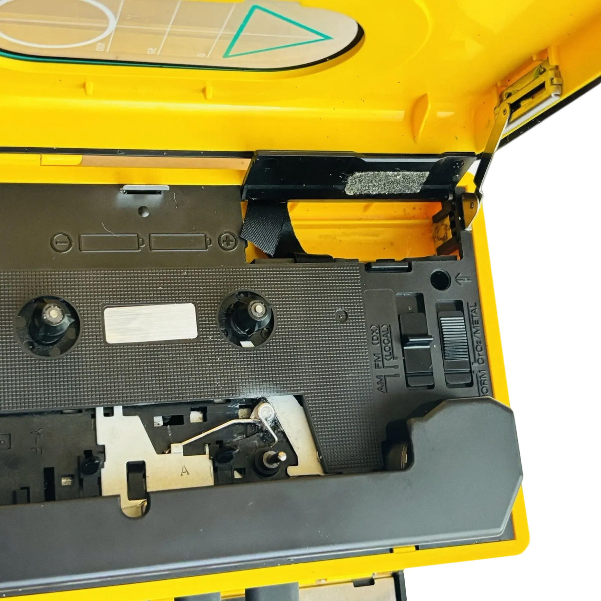 1986s Sony Sports Walkman WM-F45 Yellow Portable Cassette Player - [Defect]