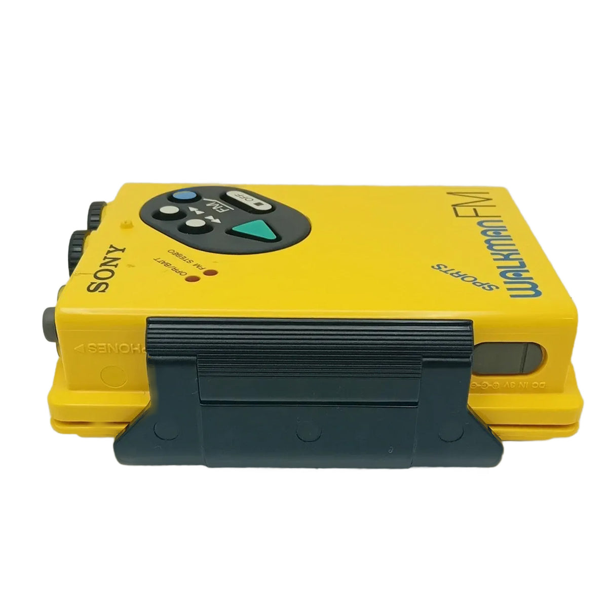 1983s - SONY SPORTS WM-F5 Sports Walkman Yellow Portable Cassette Player - [Defect]